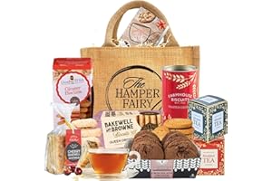 Tea and Biscuits Hamper with English Breakfast Tea and Afternoon Tea Biscuit Selection – Thoughtful Gift for Mum, Thank You, Sharing Hamper, Grandma, Birthday or Anniversary by The Hamper Fairy