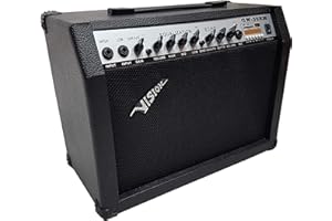 MSA GITARRENVERSTÄRKER 65WATT - E Gitarren VERSTÄRKER - Distortion - MIKROFONEINGANG - Echo - Hall - 7 KÄNALE - 35RM