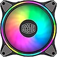 Cooler Master Masterfan Mf120 Halo Argb, Illuminazione Rgb Indirizzabili A Doppio Anello, Multicolore