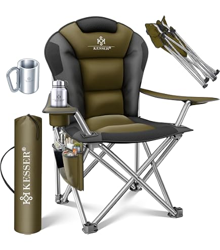Mercedes-Benz Faltstuhl, Cammpingstuhl, Brunner, braun, Stahl B66042024 mit Stahlrohrgestell und Getränkehalter Küche, Haushalt & Wohnen