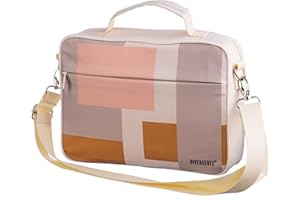 DIVERSEBEE Large Bible Cover with Handles and Shoulder Strap, Bible Carrying Case for Women, Bible Tote Bag, Bible Book Cover, Bible Accessories, Christian Gift (Geometric)