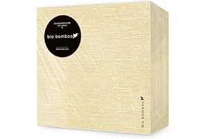 bio bamboo® - Confezione 50 tovaglioli monouso 40x40 CHAMPAGNE in fibra di bambù, biodegradabili e compostabili