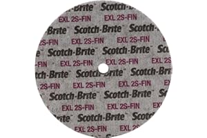 3M Scotch-Brite(TM) EXL Unitized Wheel, Silicon Carbide, 5000 rpm, 6 Diameter, 1/2 Arbor, 2S Fine Grit (Pack of 8)