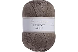 Utopia Crafts Aran Knitting and Crochet Yarn, 400g (Sand Stone)