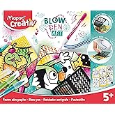 Maped - Set de Manualidades para Niños - Blowpen Art - A Partir de 5 Años - Colorear Soplando la Tinta - Incluye 1 Accesorio 