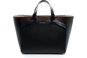 FEYNSINN Handtasche ELIN aus Sattel-Leder I Ledertasche für Damen I Henkeltasche schwarz handgefertigt