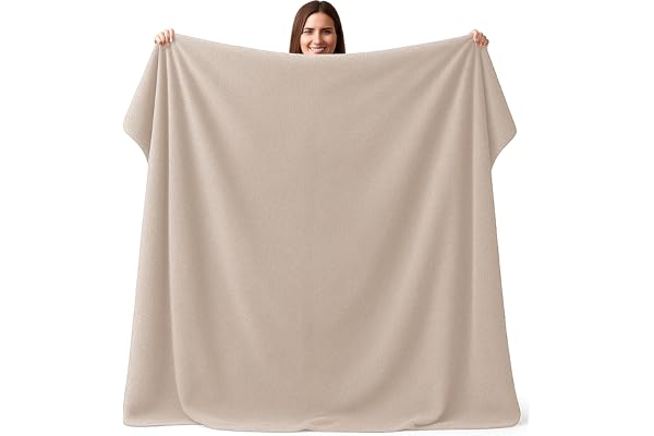 CalmyBEACH Strandhandduk i frotté XXL 100 % bomull, beige, 200 x 200 cm | Stor badhandduk, bastu, dusch, bomull, hav, stor storlek, strand, handduk