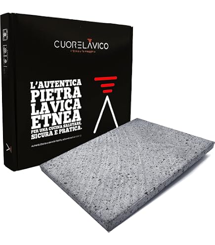 Plaque De Cuisson En Pierre De Lave Etna - 50x30x4 Cm, Naturelle, Anti-adhésive - Pour Four, Barbecue, Feu De Bois (viande, Pizza, Légumes) - 7