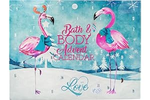 Calendrier de l'avent XXL FLAMINGO LOVE pour femmes - Bain et corps Calendrier de Noël pour dames