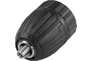 Wolfcraft 2642000 nyckellös borrchuck 1,5-13 mm inre gänga medurs och moturs rotation för 20 x 1/2 tum elektriska borrar