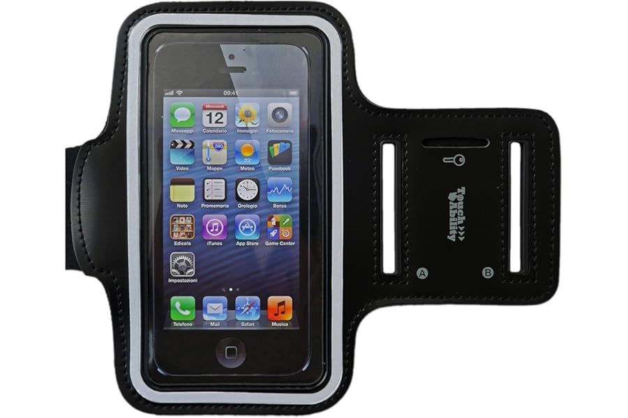 TouchAbility Universal Sports Armband For Mobile Phones (Small, Black)
