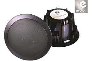 EAUDIO E-Audio Black 6.5" 8 Ohm 120W Twin Offset 2-Way Water Resistant Ceiling Wall Speakers PAIR