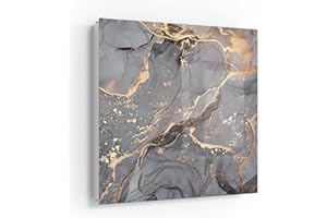 DEQORI Schlüsselkasten weiß | 30x30 cm | Motiv Elegantes Marmormuster | Glas & Metall Schlüssel-Box | Schlüsselschrank mit 50 Haken + 2 Magnete | Moderne Design Box magnetisch & beschreibbar