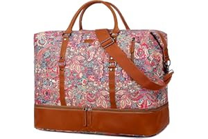 BAOSHA Bolsa de viaje grande para mujer bolsa de fin de semana con compartimento para zapatos equipaje de mano bolsa de deporte HB-05, Hs., casual