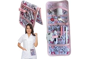 EWIG Nurse Life Salvabolsillos | No todos son iguales | Organizador de Bolsillo Enfermería calidad A+ | Enfermera en Apuros - Original regalo Enfermera para guardar Tijeras y Accesorios. Rosa.