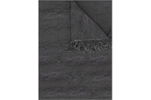 GFD – Colcha Multiusos para Sofas Lisa, Cubre Sofa, Plaid Sofa, Plaid Cama, Jarapas para Sofas, Foulard Sofa, Manta Cubre Sofa, Colcha Sofa (125 x 180, Gris)