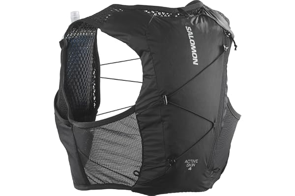 Salomon Active Skin 4 Set, Poches Poitrine faciles à hydrater, Confort SensiFit de précision, Rangement sécurisé pour Les Courtes Aventures sur Sentier