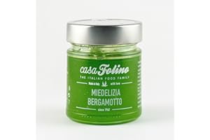 CasaFolino Miedelizia al Bergamotto (Miele Aromatizzato al Bergamotto) 250g - 100% Made in Italy Naturale