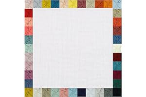 TEXTILQUALITY Hochwertiger Musselin Stoff Meterware - weicher Baumwollstoff für Kleid Baby Decke Tuch Tagesdecke Bettwäsche ÖkoTex Double Gauze uni Baumwollstoffe Dekostoff Stoffe zum Nähen Meterware (weiß)