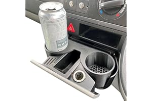 3D CABIN Getränkehalter-Einsatz für T5 T5.1 Transporter für Mittelkonsole Tablett: grau
