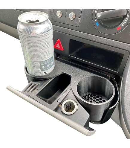Porte-gobelet VW T5 Porte-monnaie Gris RHD Ashyray - Double Boisson Accessoire Tableau De Bord VW Porte-gobelet VW T5 Porte-monnaie Gris RHD Ashyray - Double Boisson Accessoire Tableau De Bord VW