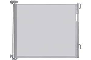 Eyeleaf Retractable Stair Gates For Dogs,Extends up to 59" Wide,34" Tall,One Handed Operation,Baby Gate For Stairs/Doorways/Hallways/Outdoor