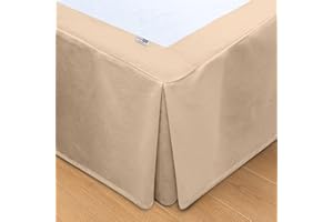 Wrappybag Mantovana Giroletto Matrimoniale 180 x 200 – Discesa Lunga fino a Terra – Rinnova e Protegge il Letto Contenitore – Colore Beige – 6 Misure Disponibili