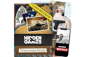 Hidden Games Luogo del Reato – Traversata fatale – Gioco investigativo, tipo Escape Room da tavolo, giochi nascosti, risolvi un caso, gioco detective, caso da risolvere, giochi da tavolo per 2