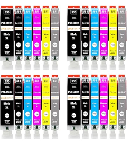 4 Magenta Cartucce Inchiostro Per Canon PIXMA IP7200 IX6850 - Foto 4