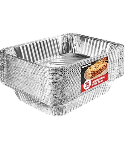 Rollay Confezione Da 10 Vassoi Grandi In Alluminio Profondi (32 X 26 X 7 Cm) – Vassoi In Alluminio Per Cucinare, Cuocere, Grigliare, Arrostire - 9