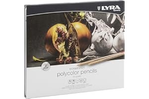 LYRA Rembrandt Polycolor Confezione in Metallo 24 Matite Colorate Assortite