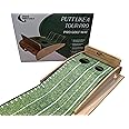 Tour Pro Golf Putting Mat Premium Crystal Velvet Putting Mat Training Aid 2 Holes and a Ball Return Perfect to Practice Putting Hole More Putts on the Course a Great Golf Gift