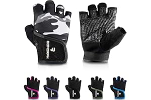 ‎BIOMORPH Biomorph Training Gloves for Men and Women (Various Sizes & Colours) Fitness Gloves for Strength Sports, Bodybuilding, Crossfit Fitness Gloves for Optimal Grip and Protection Against Calluses