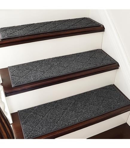 Tappetini Per Gradini 2 Pezzi Bob - Effetto Melange, Cognac, Polipropilene Trapuntato - Foto 8