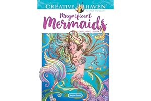Creative Haven Magnificent Mermaids Coloring Book