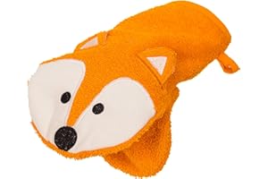 Smithy Waschlappen Baby Fuchs | 100% Baumwolle Frottee | Waschhandschuh Kinder | Jungen & Mädchen | Geschenk zur Geburt