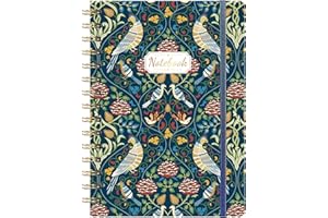 Artfan A5 Notebook - Notebook Journal with Hard Cover, 6" X 8.3", Premium Paper, Back Pocket, Elastic Closure, Blue