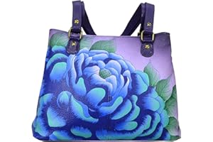 Anna by Anuschka Women's Satchel Shoulder Handbag Leather, One Size