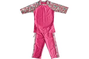 GladThink Muslim Mädchen islamisch Bescheiden Halbe Ärmel Bademode Strandkleidung