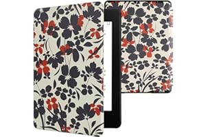 kwmobile Etui kompatybilne z Amazon Kindle Paperwhite 11. Generacja 2021 Etui - Magnetyczne etui z klapką na tablet eReader Skóra ekologiczna - Niebiesko-czerwono-białe