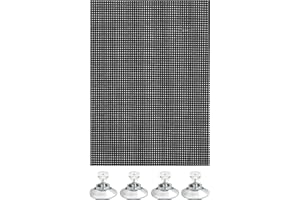 ‎GARDINIA GARDINIA Markiza uniwersalna, półprzezroczysta, z 6 przyssawkami, czarna, 60 x 120 cm