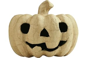 Décopatch - Ref SA179O - Small Pumpkin - Papier Maché Object to Decorate - 11 x 11 x 12cm - Decorate with Décopatch Papers & PaperPatch Glue, Glitter, Paints