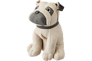 Riva Paoletti Amasado Doorstop Dog - Heavywight Sand Relleno - 100% Polyester - 23 X 15 X 24 Cm (9" X 6" X 9" Pulgadas) - Diseñado En El Reino Unido
