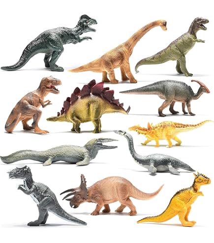 Pack De 8 Dinosaures Réalistes – Figurines Jouet Dès 3 Ans | Taille 9 à 19 Cm