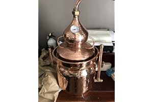 arterameeferro Distillatore Alambicco in Rame 10 Litri Modello bagnomaria