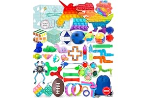 THE FRENCH WAY Fidget Toys Pack – Fidget Box of Stress Toys to Help with Anxiety & Boost Concentration – Sensory Toys for Autism – ADHD Fidget Toys for Kids & Adults – Ideal as Party Bag Fillers & Prizes at School
