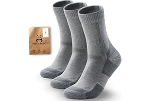 PANDA FOOD Premium Bamboo Outdoor Walking Socks | Anti-Blister Warm and Breathable Socks for Work or Hiking | Unisex Men and Women | 3 Pack UK