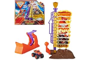Monster Jam El Toro Loco Big Air Challenge, Coffret de 50 cm avec Un Jouet Monster Truck Exclusif, échelle 1:64, Jouets pour garçons à partir de 3 Ans
