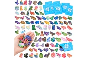 Zoyomax 100 stycken, mini 3D-tryckta djurfigurer, överraskningspåse
