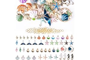 Foshird Emaille Charms Anhänger für Armbänder Charm Armband Schmuckherstellung Zubehör für DIY Ohrringe Halskette Schlüsselanhänger Basteln